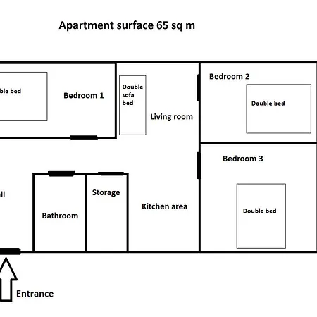 Cozy Krakowska Street, Kazimierz District Apartment *