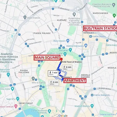Super Central Sienna Street Apartment Krakau