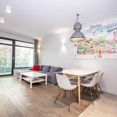 Family With 2 Bedrooms, Huge Balcony, Free Parking, 10 Minutes Walk To Main Square And Kazimierz District Apartament