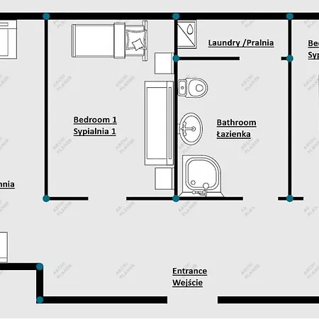 Modern 2 Bedroom Apartment/kazimierz/paulinska St. Krakow