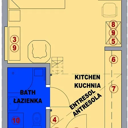 Colour-box Studio, Wawel Castle Area Apartment *