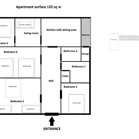 Spacious Zyblikiewicza Street Apartment Krakow