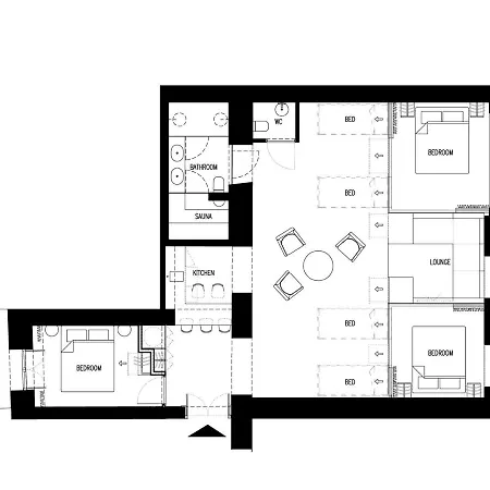 Apartament Larry Bird !! 93 M Z Sauną Kraków
