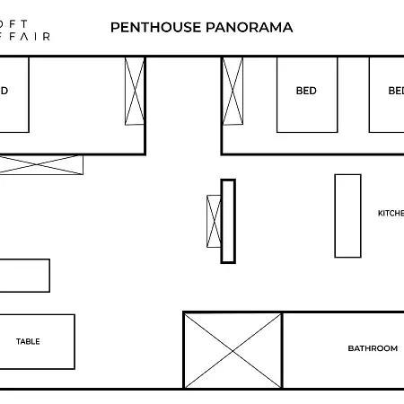 Penthouse Panorama By Loft Affair Apartment *