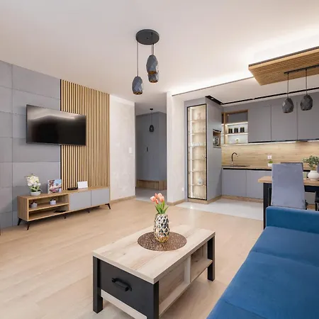 Dark Blue With Parking And Furnished Balcony In By Renters Apartament
