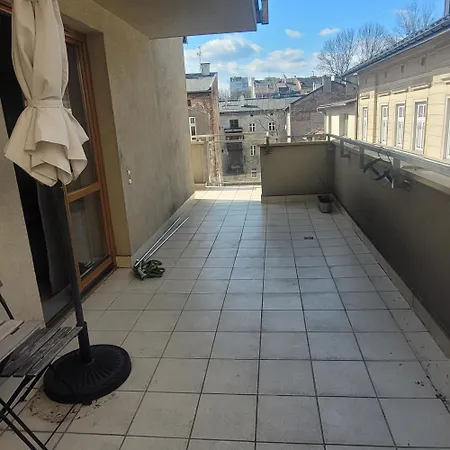 Apartament Przytulny W Centrum Z Tarasem Kraków
