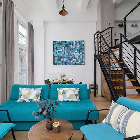 Deluxe Loft Lubelska With Mezzanine By Renters Apartment Krakow